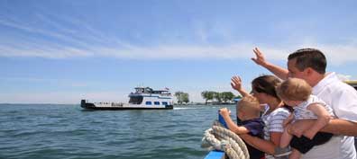 Photo Of Family watching Miller Ferry Put-in-Bay