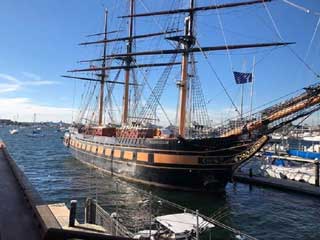 Attractions - Photo of the Brig Niagara ship in the Put-in-Bay harbor.